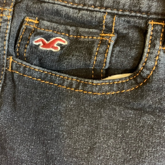🍉Holister jeans, dark denim, skinny, social stretch, 3, soft, low rise - Picture 5 of 9